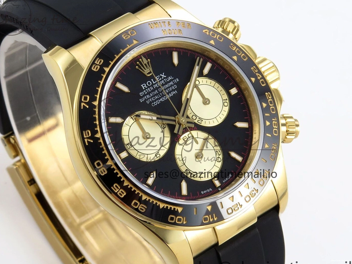 1230 Bold Daytona 126518 QF 1:1 Best Edition Black YG Dial on Oysterflex Strap SH4131 V6（Gain Weight） 1198